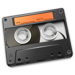 Cassette Orange Icon 256px png